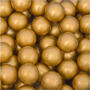 50 Baby ballenbak ballen - 5.5cm ballenbad speelballen voor kinderen vanaf 0 jaar Goud