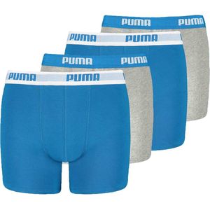 PUMA - Basic - Boxershorts - Multipack van 4 - Zwart - Zacht Stof