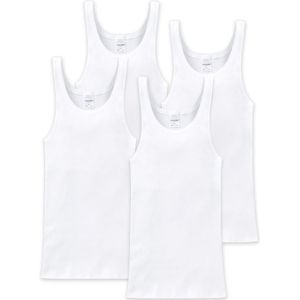 SCHIESSER - Onderhemd - Wit - 4 Pack - Mouwloos - Jersey
