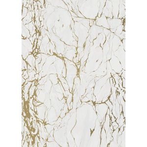 Inpakpapier Marmer Grijs Goud Cadeaupapier Inpakpapier- Breedte 30 cm - 200m lang