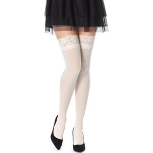 Bellivalini Dames Hold-Up Kousen - 40 Denier - licht glanzend - elastisch - Polyamide - BLV-FI-1004 - Ecru - XL