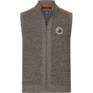 Jan Vanderstorm herren Gebreide Bodywarmer - 60/62 - bruin