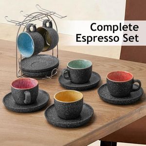 Koffiemok set/mok – Moderne keramische matte mok – Grote koffiemok