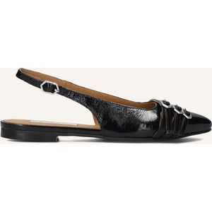 Stefano Lauran - Ballerina's - Zwart - Lakleer