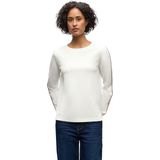 Street One Dames Shirt met tape details in Wit, in size: 34