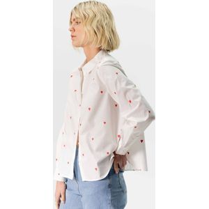 Sissy-Boy - Witte blouse met hartjes embroidery