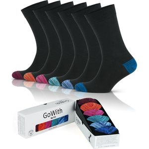 Comfortabele Katoen Giftbox Sokken-6 paar-Casual Sokken-Maat 39-42