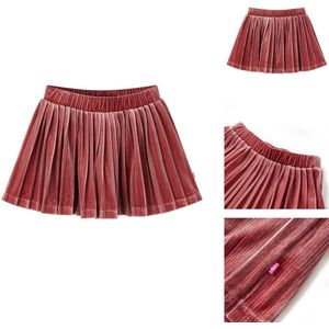 vidaXL Geplooid Kinderrokje - Geplooide Kinderrokjes - Kinderrokje - Kinderkleding - Kinderrokje geplooid 116 middelroze