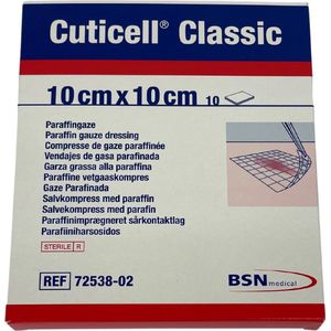 Voordeelverpakking 3 X Cuticell Classic Paraffine Vetverband 10cm x10cm, 10st (72538-02)