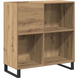 Platenspeler meubel - LP-kast - Platenspelerkast - Draaitafelstandaard - Platenspelerstandaard - Vintage Displayplank - Bruin