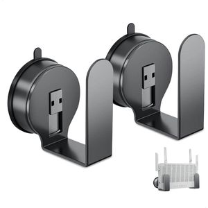 Ibenzoa® Ruimtebesparende wandgemonteerde wifi-routerhouder met eenvoudig installatieproces