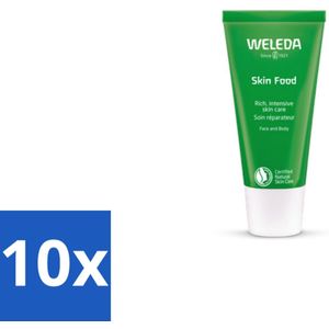 10 x WELEDA - Crème - Skin Food - Droge huid - 30 ml - Droge Huid - Huidverzorging - Crème - Voedende Crème - Droge Huid Crème