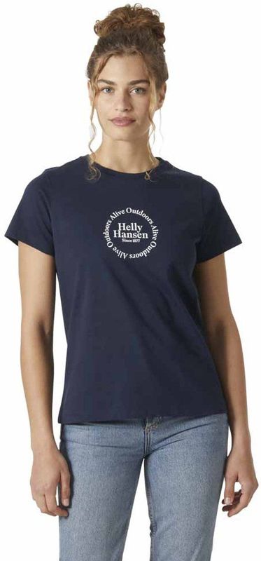 Helly Hansen Core Graphic 2.0 T-shirt Met Korte Mouwen Blauw M Vrouw