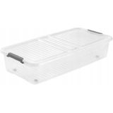 KEEEPER - LEO - Opbergbox met Deksel - Doorzichtig - 33 L - 77x38 cm