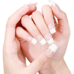 20 stuks semi-uitgeharde gel nagelstrips - korte Franse nagels Je mag ook het volgende voorstel gebruiken als de bovenstaande niet past binnen de toegestane limiet van tekens: 20 stuks gel nagelstrips - korte Franse nagels