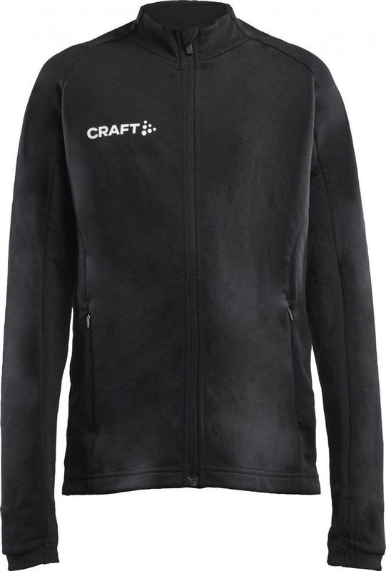 Craft - Evolve Full Zip Jr - Midlayer Jas - Zwart - Kinderen