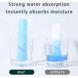 Droogdoeken van puur katoen - 100 stuks - 20x20 cm - voor gezichtsreiniging