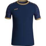 Jako Iconic Shirt Korte Mouw Kinderen - Navy / Chilirood | Maat: 140