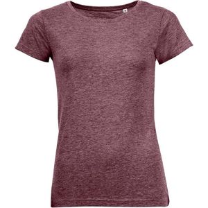 SOLS Dames/dames T-Shirt met Gemengde Korte Mouwen (Heide Bourgogne)