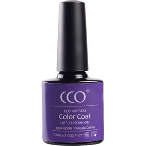 CCO Shellac - Gel Nagellak - kleur Delicate Dahlia 92259 - Paars - Dekkende kleur - 7.3ml - Vegan