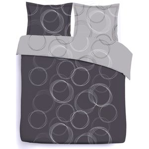 VISION Lenny - omkeerbaar dekbedovertrek met bijhorende slopen - King size 260x240cm - 100% katoen