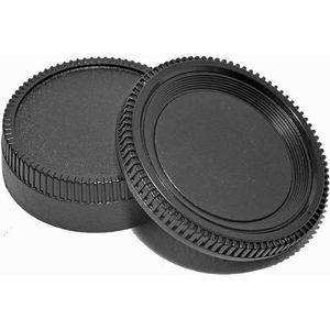 DutchOptics Body Cap en Rear Lens Cap Lensdop Set voor Nikon F-mount Camera's