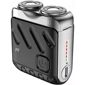 PureVolt Mini Scheerapparaat - Travel Shaver - Baardtrimmer - Klein Scheerapparaat - Elektrische Scheerapparaat - USB Oplaadbaar - Geschikt voor Reizen - Trimmer