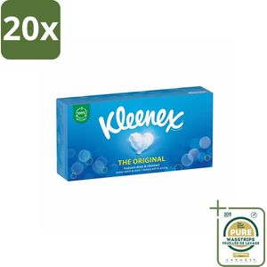20 x Kleenex Original Tissues 72 stuks per verpakking - Grootverpakking - Tissue - Tissues - Neus Snuiten - Zachte Tissues - Sterk Tissue