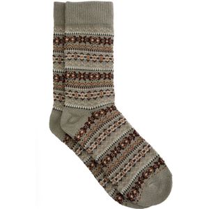 WE Fashion - Sokken - Olijfgroen - Heren - Katoen