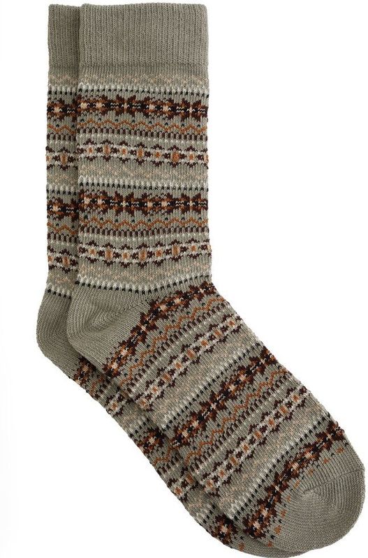 WE Fashion - Sokken - Olijfgroen - Heren - Katoen