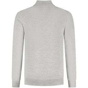 GENTS - Halfzip merinoblend - Wol - Lichtgrijs - Maat S/S