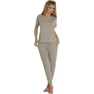 DeLafense Paula pyjamaset grijs- viscose S