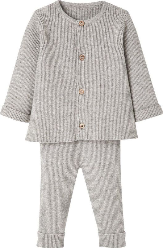 Set met Shirt en Broek voor Baby's - Wit - Gebreide Babyset