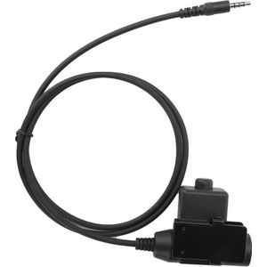 U94 PTT-kabelstekker Militaire Adapter 35 Mm-aansluiting ABS en Metalen PTT-adapter Vervangen Geschikt voor iPhone Smartphone Zwart .