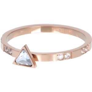 iXXXi jewelry vulring Expression Triangle rose goudkleurig maat 20 (gewone ringmaat 22)