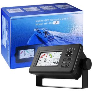 HP-528A 4.3-inch Color LCD GPS Chart Plotter Contains Internal GPS Antenna Built-in Class B AIS Transponder Combo High Sensitivity Marine GPS Navigator
