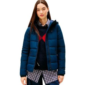 Tommy Jeans Dw0dw20959 Gewatteerde Jas Blauw XS Vrouw