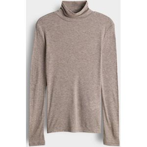 Opus - Top - Donker Bruin - Korte Mouw