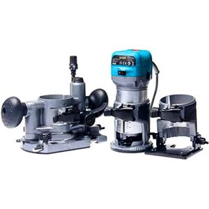 Elektrische Houtfreesmachine 220V 710W Met 3 Bases En 3 Spantangen (6 mm, 8 mm, 10 mm)