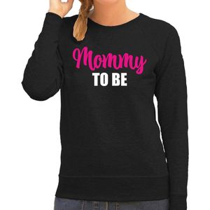 Mommy to be - sweater zwart voor dames - Cadeau aanstaande moeder/ zwanger / mama in verwachting XXL