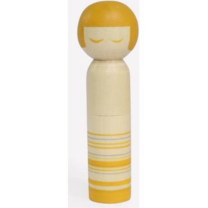 Cohana Kokeshi Doll speldenkussen geel