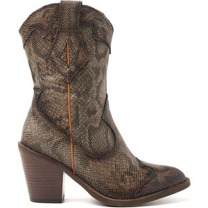 Lazamani Dames Laarsjes 35.120 Brown-Python