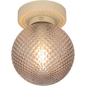 Lumidora Plafondlamp 75275 - Plafonniere - MANTUA - E14 - Beige - Zand - Metaal - Badkamerlamp - ⌀ 15 cm
