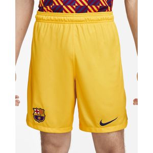 Nike FC Barcelona 2023/24 - Vierde Voetbalshort - Heren - Geel - Maat L