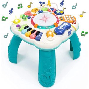 6-in-1 Speeltafel Baby – Activiteiten Tafel Met Anti-slip Pads– Activiteitentafel – Baby Speelgoed – Educatief Kinderspeelgoed – Muziek Met Instelbare Volume