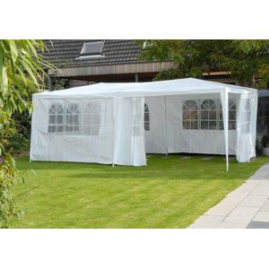 Ibenzoa® Duurzame en Ruime Partytent met Verwijderbare Zijkanten - 6m x 6m