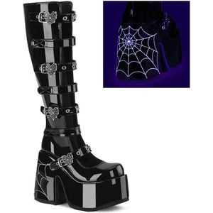 DemoniaCult - CAMEL-223 Plateau Laarzen - US 6 - 36 Shoes - Zwart