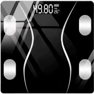 Molain Slimme Lichaamsweegschaal - Personenweegschaal - Digitaal - Bluetooth & met App - 72 lichaamsgegevens - 4 punten sensor