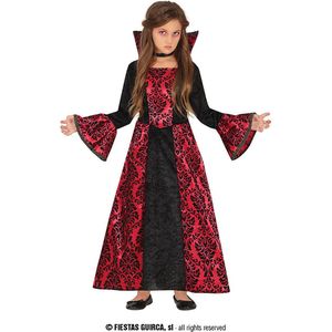 Fiestas Guirca - Red vampire meisjes (7-9 jaar) - Carnaval Kostuum voor kinderen - Carnaval - Halloween kostuum meisjes