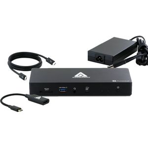 Aegis Thunderbolt 4 Docking Station – De Ultieme Alles-in-één Oplossing voor Laptop en MacBook | Supersnelle 40Gbps Connectiviteit | 11 Poorten, Inclusief HDMI, SD, Ethernet en meer!